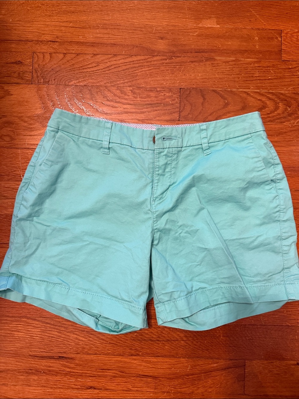 Old Navy Teal Mint Cotton Bermuda Shorts
